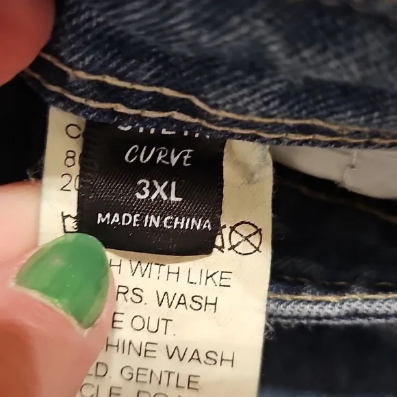 Women's Wide Leg Blue Jeans - Picture 11 of 12